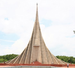 This is the national monument of  Bangladesh. This was established to show respect to people sacrificing lives for freedom.